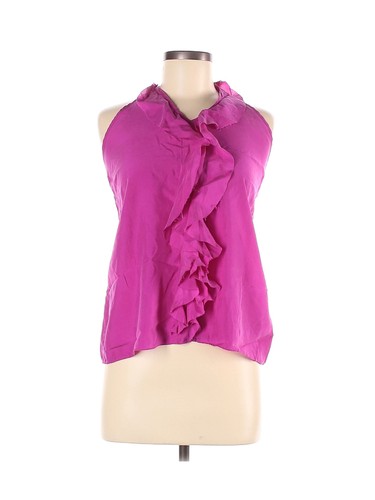 Banana Republic Women Pink Sleeveless Silk Top M