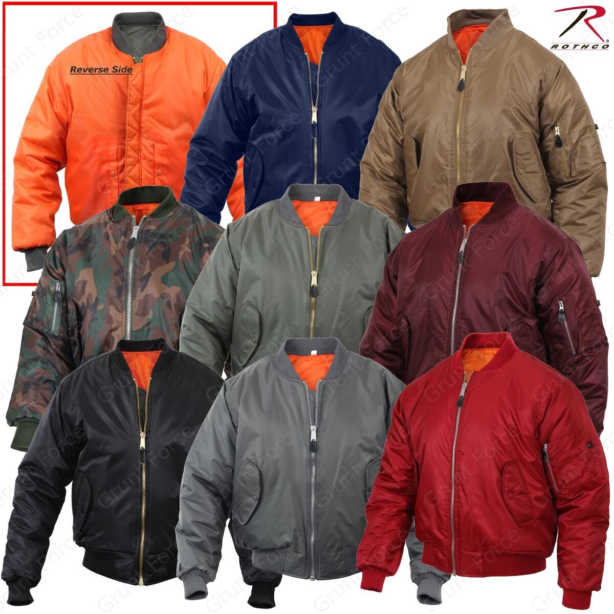 MA-1 Military Type Flight Jacket USAF Bomber Air Force MA-1 Military Type Flight Jacket USAF Bomber Air Force