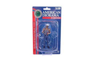 Campers 1:18 American Diorama 76338 Figure 5 Guy Male 4''