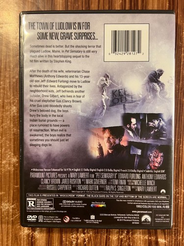 Pet Sematary Two DVD II 2 1992 Stephen King Cemetery Horror Sci-Fi Movie 90's - Picture 2 of 6