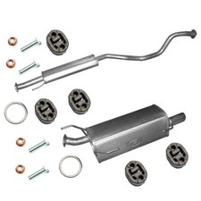 Komplett Auspuff Mittel Endtopf für Nissan Juke 1.2 DIG-T SUV 115PS+ Anbausatz Komplett Auspuff Mittel Endtopf für Nissan Juke 1.2 DIG-T SUV 115PS+ Anbausatz