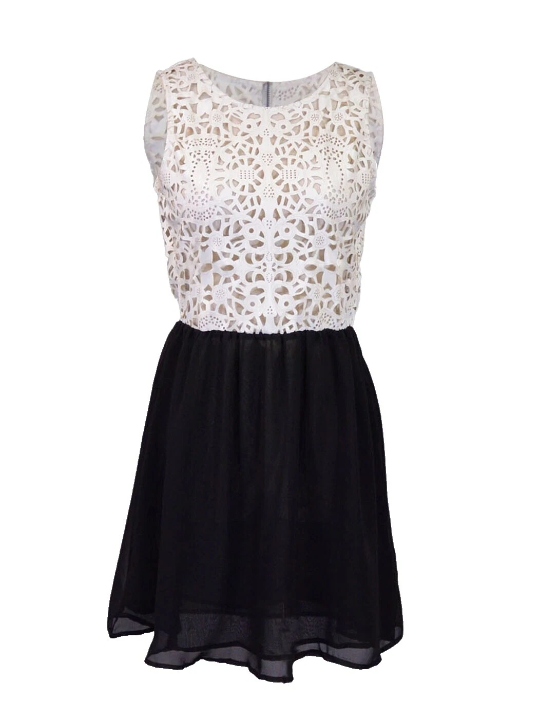 仿皮花卉图案女士连衣裙