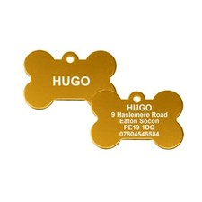Dog Tag Engraved Personalised Pet Tags ID Tags Engraved Name Collar Tag Bone