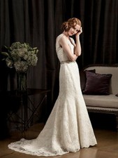Judd Waddell Madeline 6 8 10 Ivory Lace Wedding Dress Train $5,515