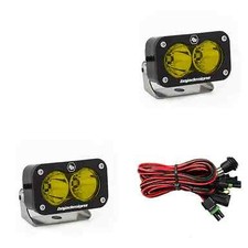 Baja Designs Amber S2 Pro Series Pair Spot Pattern LED 5000K 2,450 Lumens
