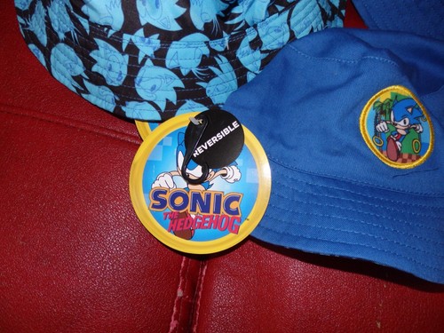 Bulk Resale lot of 14 NWT Youth Sonic The Hedgehog Reversible Bucket Hats - Picture 2 of 9