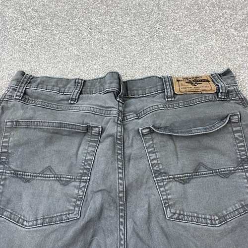 Wrangler Straight Fit Denim Jeans Men's Size 34X29 Gray Medium Wash 5-Pocket - Picture 6 of 11