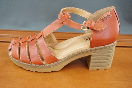 Pikolinos Canarias 1873 Women's 41 / 10.5 Brown Leather Fisherman Sandals Shoes - Picture 6 of 11