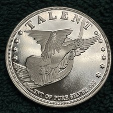 Lift Up Your Eyes One Talent of Pure Silver Dove 1 oz .999 Silver Round 49.95 per troy oz