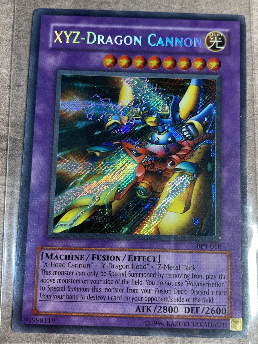 BPT-010 XYZ-Dragon Cannon Secret Rare Limited Edition Yugioh Card Used