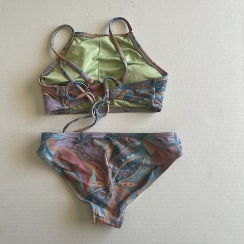 O’Neill Swim Bikini Girls 10 Floral Halter String Two Piece - Picture 8 of 8