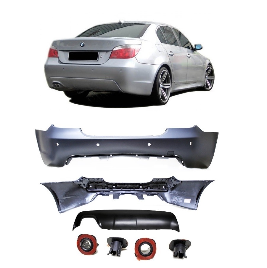 Pare-choc arrière M5 pour BMW E60 avec capteurs PDC 24mm prêts à poser