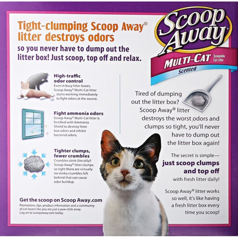 Scoop Away Extra Strength MultiCat Scented Litter, Clumping Cat Litter