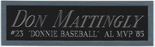 DON MATTINGLY NEW YORK YANKEES NAMEPLATE FOR AUTOGRAPHED SIGNED BASEBALL JERSEY