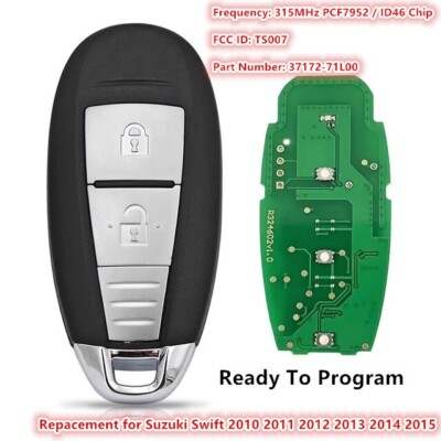 2010-2012 2015 Suzuki Swift Smart Keyless Remote Key TS007 315Mhz