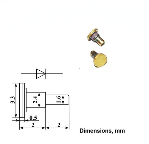 Avalanche Transit Time Oscillator Diode Schottky IMPATT range 7-17 GHz USSR Gold - Picture 11 of 14