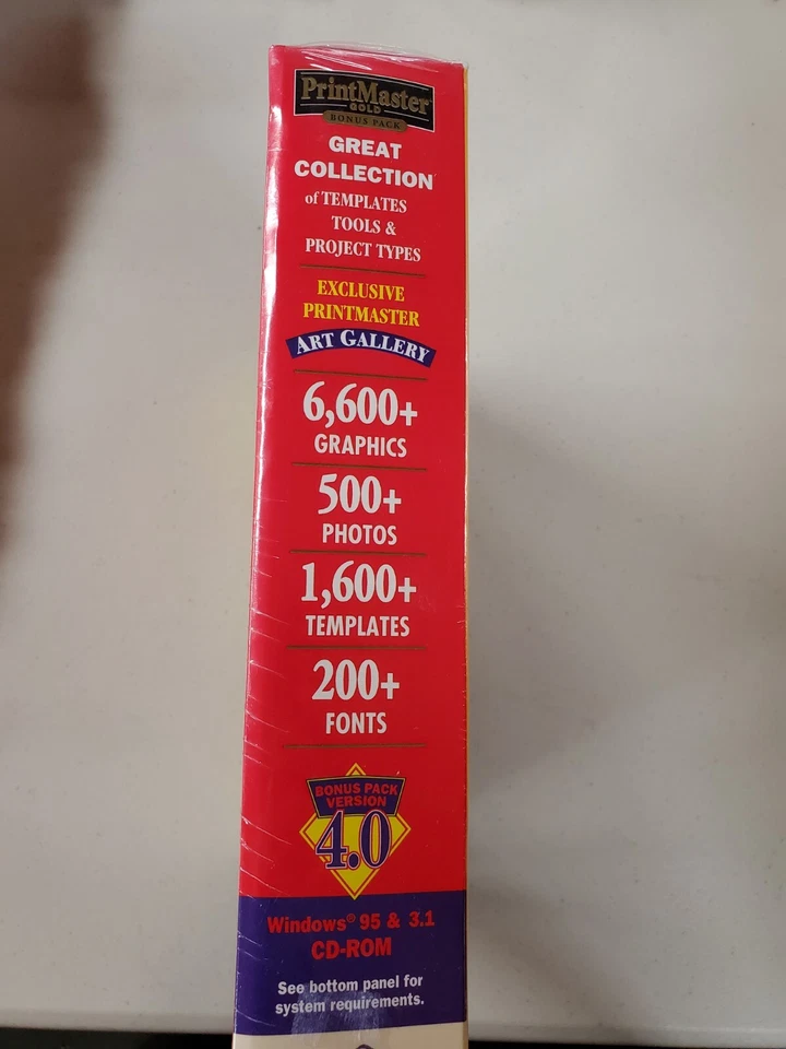 Printmaster Gold Bonus Pack Pc New Sealed Boxed Win 95 & 3.1 - Image 3 of 4