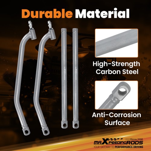 Upper Lower High Clearance Radius Rods Bars Kits for Polaris RZR 1000 XP 4 EPS - Picture 2 of 12