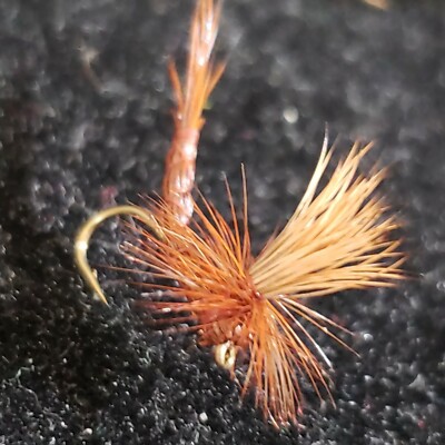 FLY FISHING FLIES SIZE 16 COMPARA DRAKE BROWN CUSTOM TIED DRY FLY