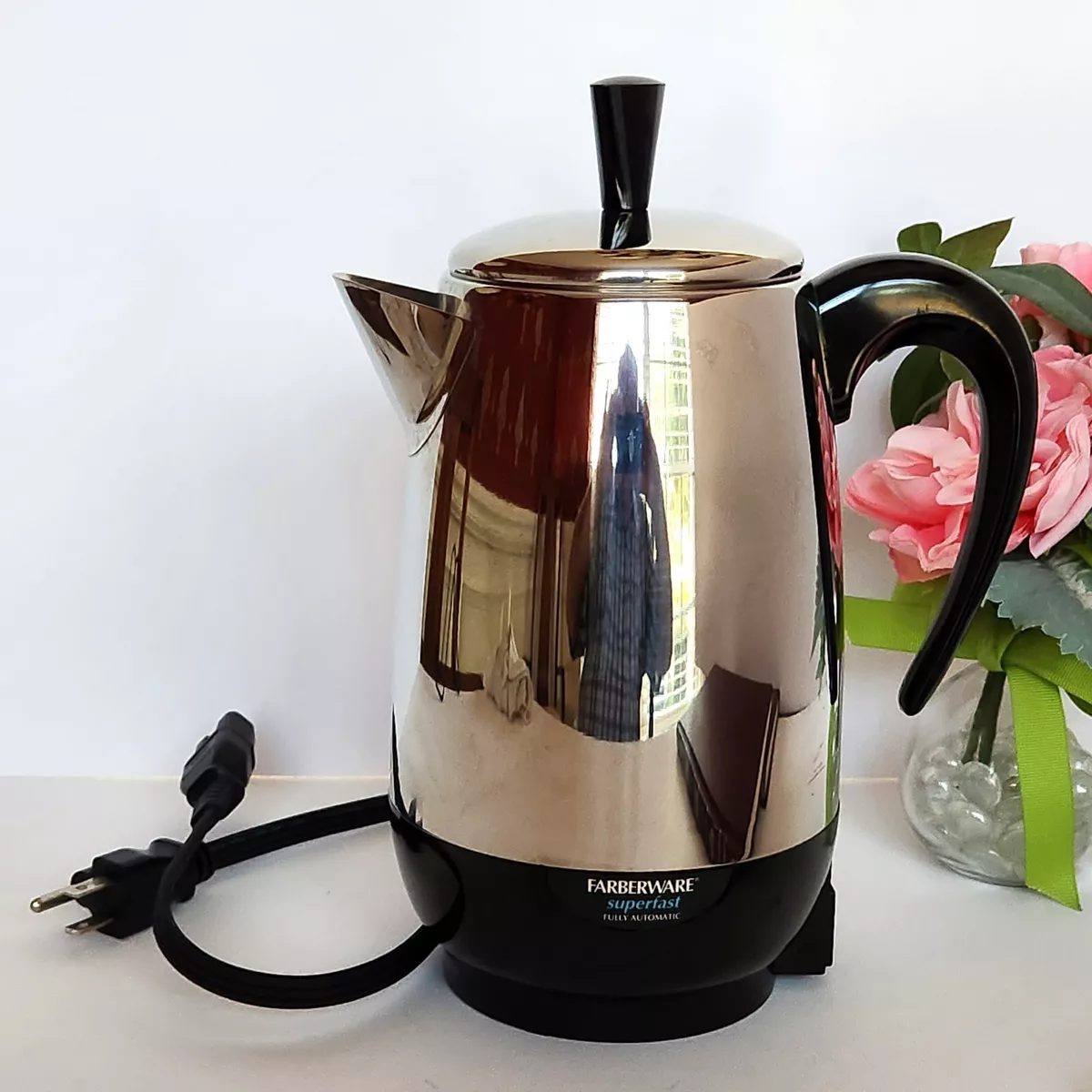 Vintage Coffee Maker Farberware Superfast Electric 