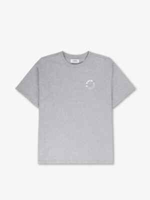 7 DAYS ACTIVE Organic Logo T-Shirt Unisex Herren Damen Größe XS Oversized Grau NEU