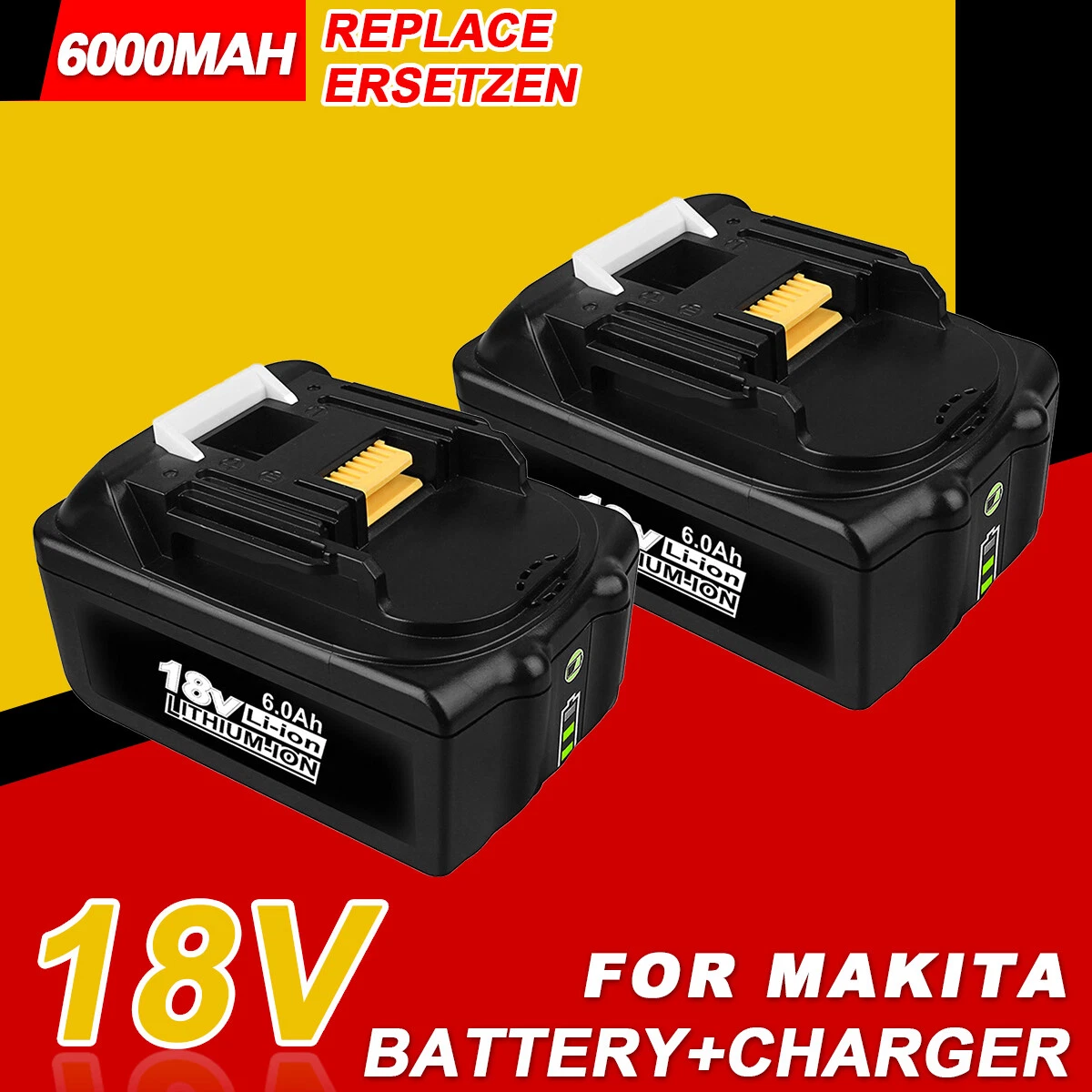 Makita BL1860B 18V 6.0Ah Li-ion Battery c/w Charge Level Indicator