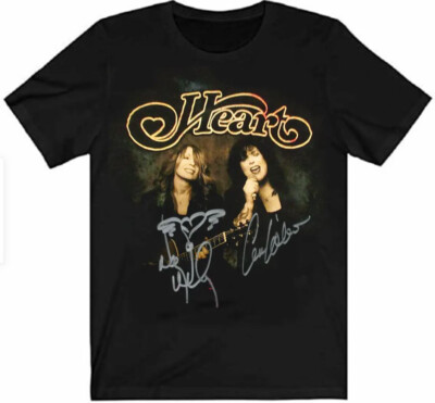 Heart Band Album Rock Band Signature shirt Black Unisex NG1860