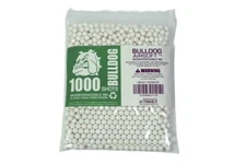 BULLDOG AIRSOFT- 1000 Airsoft Pellets [0.20g] Biodegradable [6mm White] Tripl