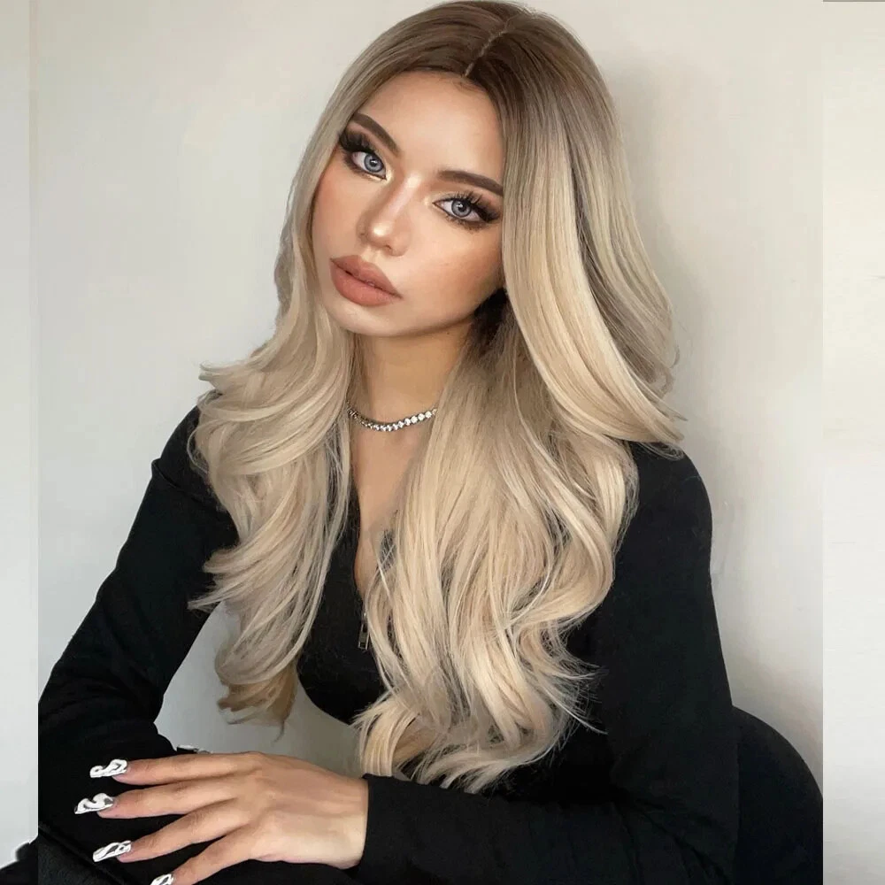Blonde best sale cosplay wig