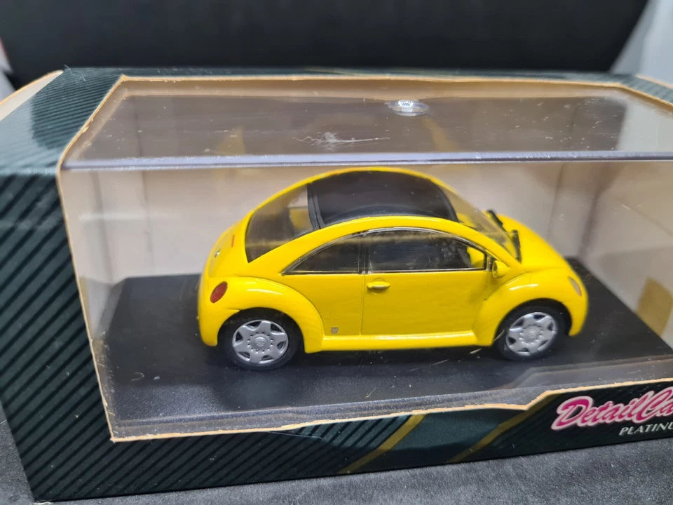 Detail Cars 1/43 Scale Diecast ART260 - 1994 Volkswagen Concept 1 S.Top Yellow  - Image 2 of 4
