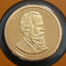 2011 S Rutherford B. Hayes $1 Proof from U.S. Mint Proof Set Presidential Coin