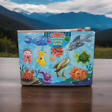 Melissa  Doug Wooden Magnet Fishing Game  Puzzle New NIP