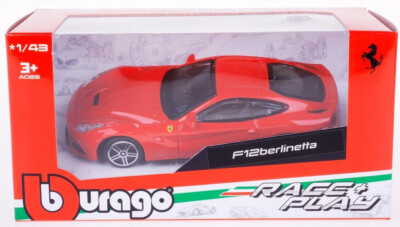 Bburago Ferrari F12 Berlinetta Red 1:43 Scale 4 Inch US IMPORT