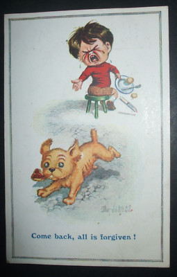 1920 DONALD MCGILL Comic FRECHER HUND KOMM ZURÜCK ALLES IST VERGEBEN Humor