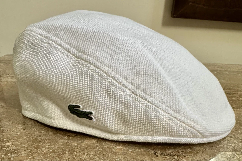 Lacoste baby flat white cotton hat - Image 2 of 4