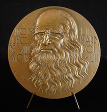 Medal Leonardo da Vinci Vitruvian Man 1976
