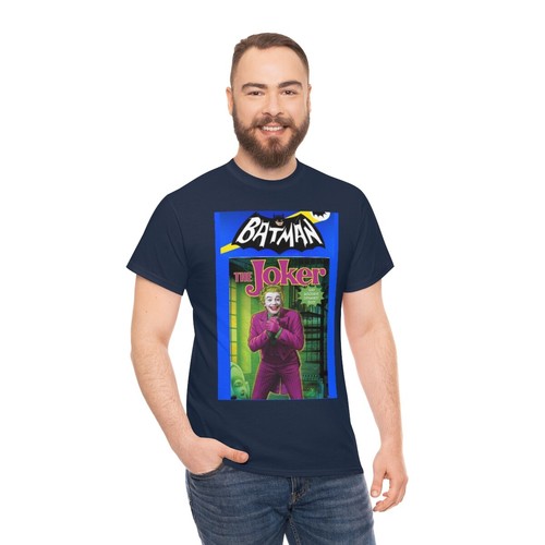 BATMAN 1966 TV Show Joker Short Sleeve Tee - Picture 42 of 46