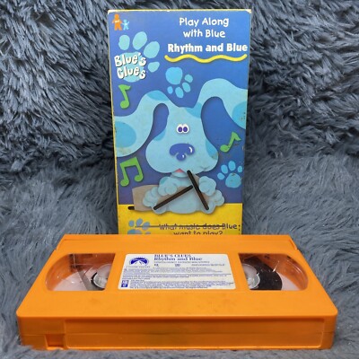 Blues Clues Rhythm and Blue VHS Tape 1998 Nick Jr Nickelodeon Kids Episodes 