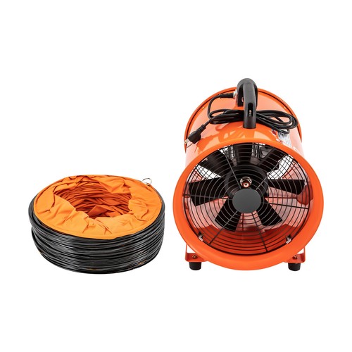 12'' Extractor Fan Utility Blower Fan Portable Duct Hose High Velocity Exhaust - Picture 3 of 20