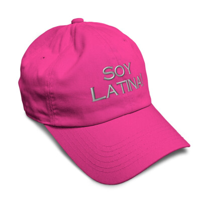 Soft Women Baseball Cap Soy Latina Spanish Embroidery Dad Hats for Men