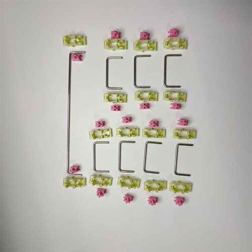 Pink Steel Plate Satellite Shaft Kit for Mechanical Keyboard Switch Key - Photo 8/12