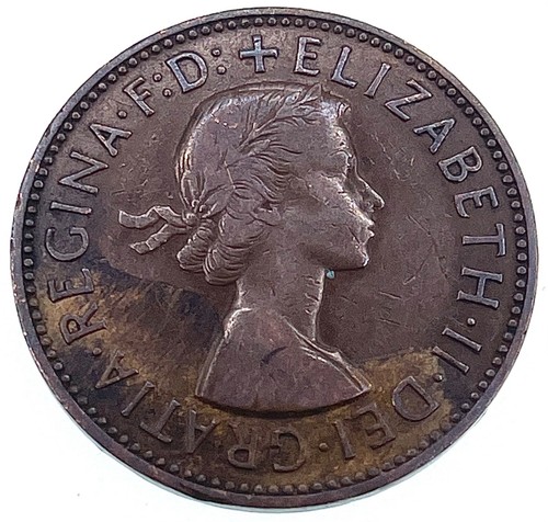 World Coin: 1956 United Kingdom - 1/2 Penny - Circulated (SKU 157) - Picture 4 of 4