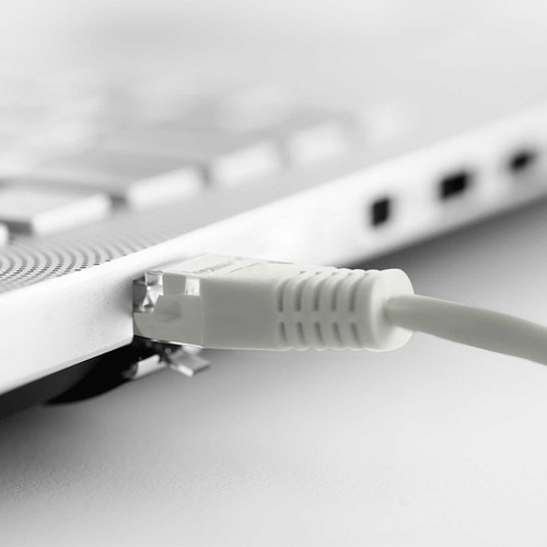 Câble réseau Ethernet RJ45 25 CM Blanc Cat.6 UTP AWG24 - Photo 5/6