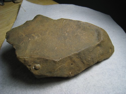 Ancient Stone Axe Implement Water Worn Chert Kansas City 602 Grams - Picture 11 of 24
