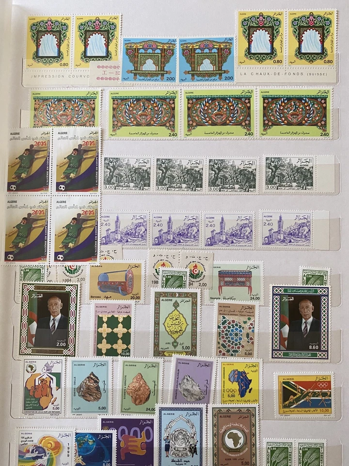 Vários selos da Argélia 1970-1999 livro tem 26 páginas  - Imagem 2 de 4