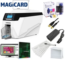 Magicard Rio Pro LE STD ID Card Printer with Software and Supply Bundle