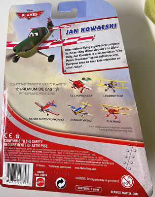 JAN KOWALSKI- Disney Planes 2013 - World of CARS - Premium Die