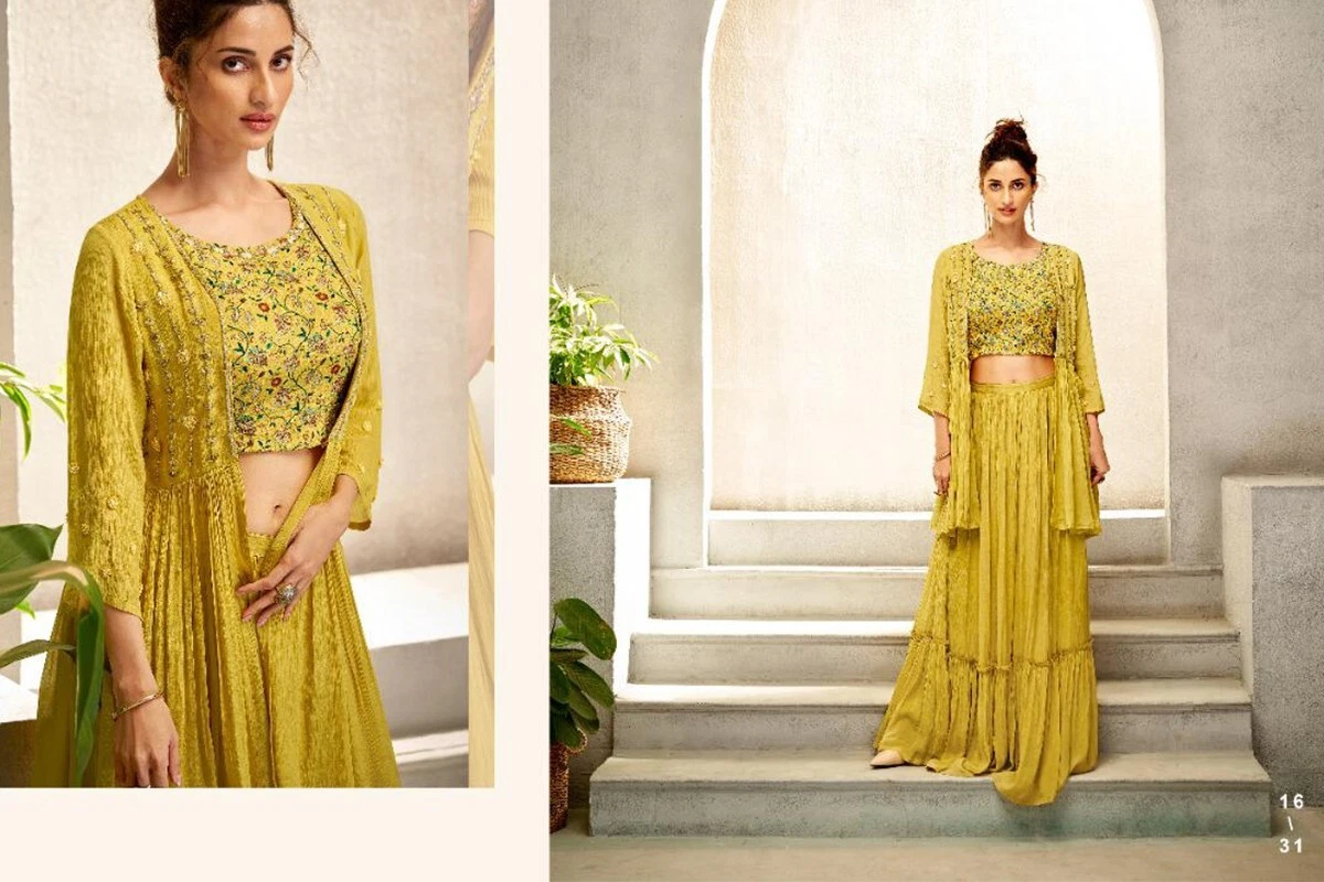 Skirt choli shop with jacket