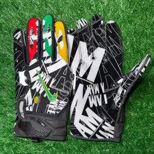 Nike NFL OBJ PE Vapor Jet 6.0 Football Gloves I Am A Man Black Size 2XL New