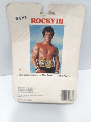 Vintage 1982 Ertl Rocky III Maserati Diecast Car 1:64 #1836 package damage - Picture 2 of 4